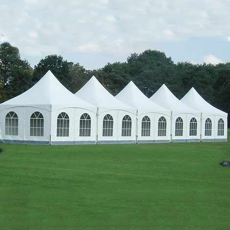 欧式活动婚礼尖顶帐篷厂家防紫外线篷布设计