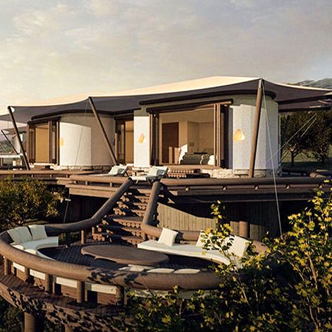 营地膜结构酒店民宿帐篷可抗12级以下大风户外防暴晒